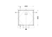 Gartenhaus PALM, 4x4m, 16m² – Bild 6