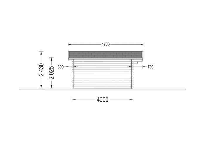 Gartenhaus PALM, 4x4m, 16m² – Bild 8
