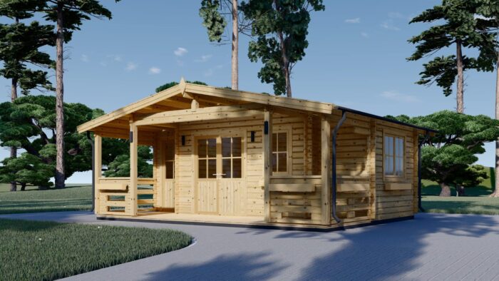 Gartenhaus Wels (44 mm) 21 m² – Bild 4