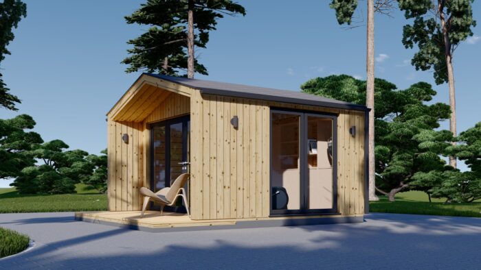 Gartenhaus ELSA (34 mm + Holzverschalung), 4x3m, 12m² – Bild 3