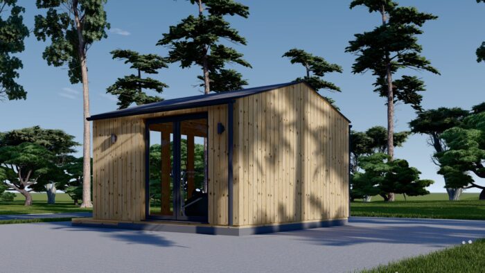 Gartenhaus ELSA (34 mm + Holzverschalung), 4x3m, 12m² – Bild 4