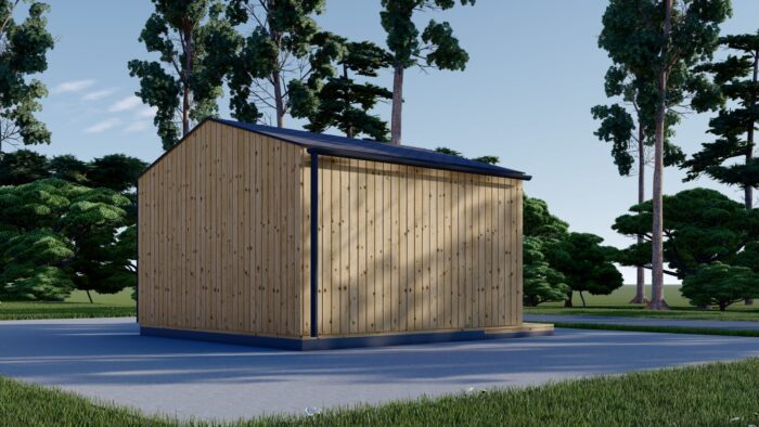 Gartenhaus ELSA (34 mm + Holzverschalung), 4x3m, 12m² – Bild 5