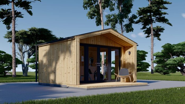 Gartenhaus ELSA (34 mm + Holzverschalung), 4x3m, 12m² – Bild 6
