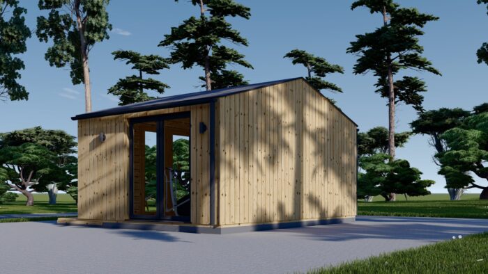 Gartenhaus ELSA (34 mm + Holzverschalung), 5x3m, 15m² Isoliert – Bild 4