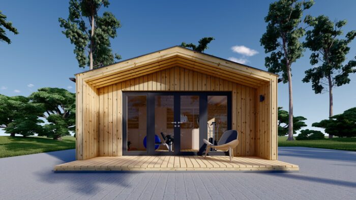 Gartenhaus ELSA (34 mm + Holzverschalung), 5x3m, 15m² Isoliert – Bild 6