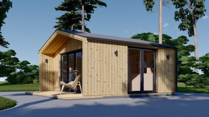 Gartenhaus ELSA (34 mm + Holzverschalung), 5x4m, 20m² Isoliert – Bild 6