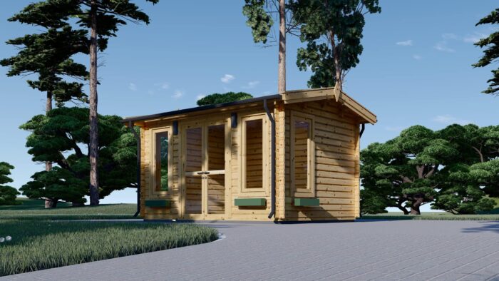 Gartenhaus Meran, 4x3m, 12m² Isoliert – Bild 3