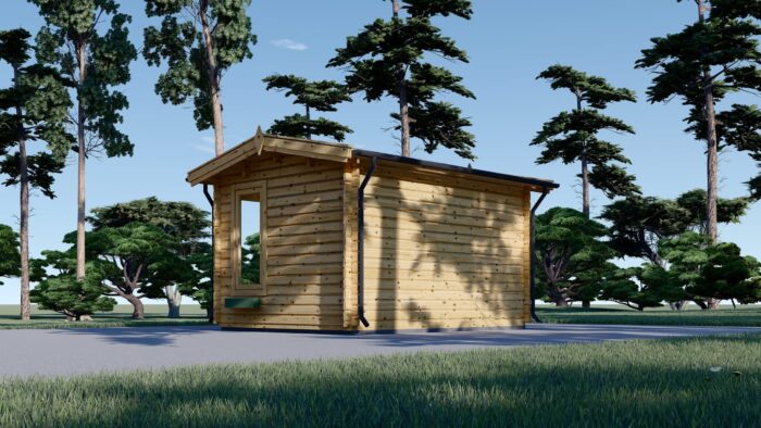 Gartenhaus Meran, 4x3m, 12m² Isoliert – Bild 4
