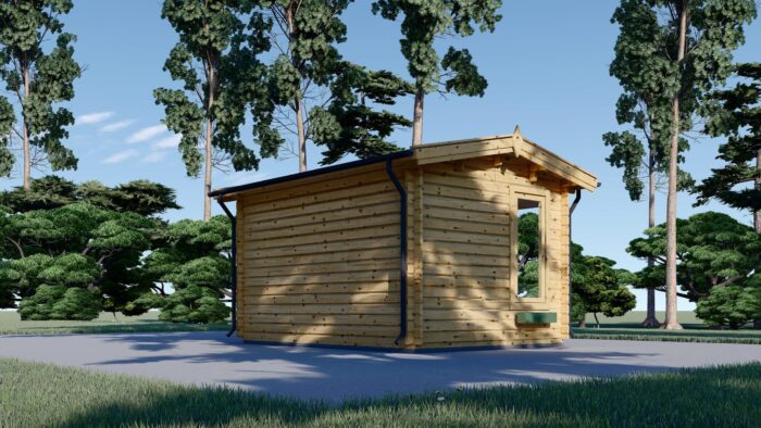 Gartenhaus Meran, 4x3m, 12m² Isoliert – Bild 5