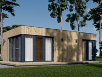 Gartenhaus PREMIUM (34mm + Holzverschalung), 7.5x4m, 30m² Isoliert