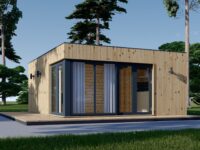 Premium Gartenhaus TOBI (34–44 mm + Holzverschalung), 6×5 m – 30 m² Isoliert