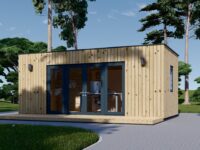 Premium Gartenhaus Tobi (34mm + Holzverschalung), 6x3m, 18m² Isoliert