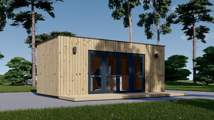 Premium Gartenhaus Tobi (34mm + Holzverschalung), 6x3m, 18m²Extra Isoliert – Bild 3