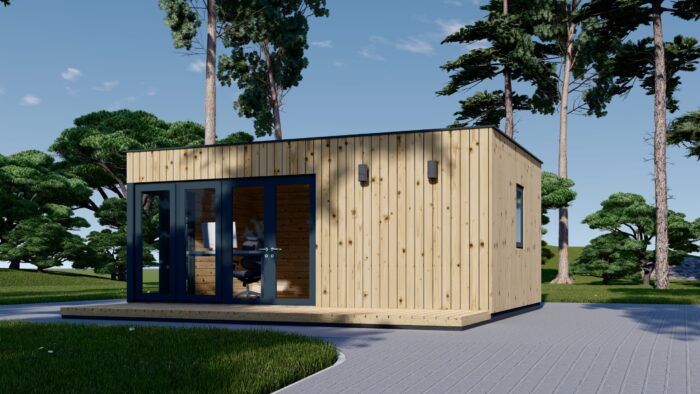 Premium Gartenhaus (34mm + Holzverschalung), 6x4m, 24m² – Bild 3
