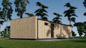 Holzhaus Tobi, 47m² 66mm Extra Isoliert – Bild 3