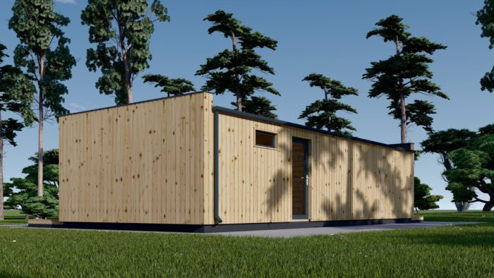 Holzhaus Tobi, 47m² 66mm Extra Isoliert – Bild 3