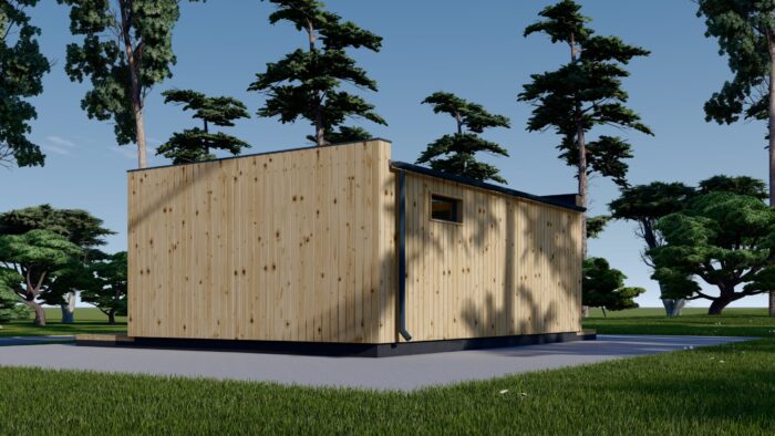 Gartenhaus PREMIUM (66mm + Holzverschalung Isoliert ), 6.5x4.5m, 30m² – Bild 3