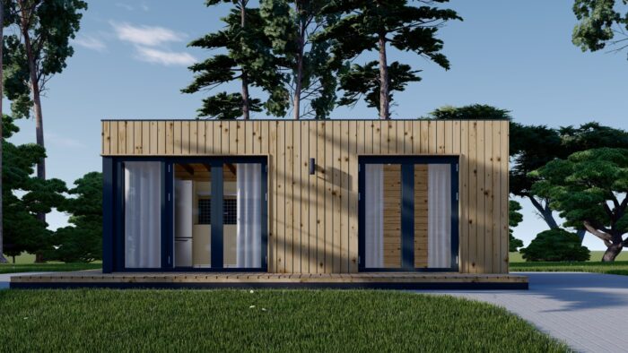 Premium Gartenhaus (34–44 mm + Holzverschalung), 6,5×4,5 m – 30 m² – Bild 2