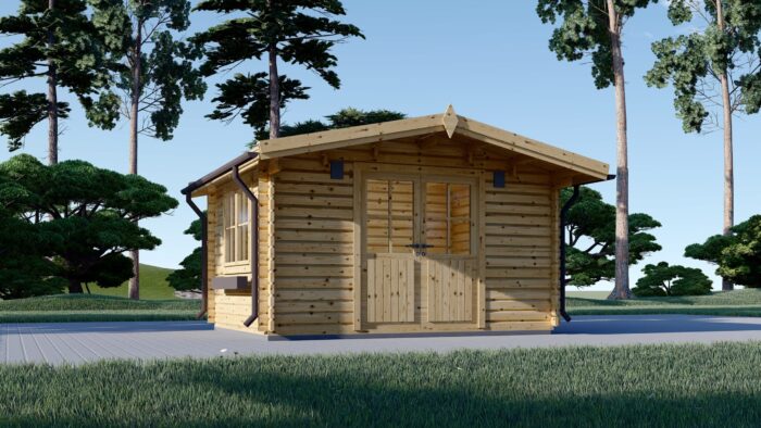 Premium Gartenhaus RUDI (34mm) 4x3m, 12m² – Bild 5