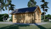 Blockbohlenhaus mit Schlafboden SALLY (44 + 44 mm) – 27 m² Extra Isoliert – Bild 5
