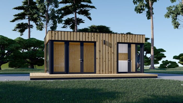 Premium Gartenhaus (Isoliert, SIPS), 7.5x4 m, 30 m² – Bild 4