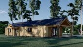 Holzwohnhaus TAUERN (Isoliert, 66 mm + Holzverschalung), 127 m² – Bild 2