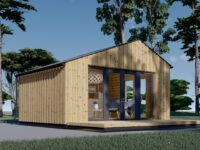 Gartenhaus ANTONIA (34mm + Holzverschalung ), 5x5m, 25m²