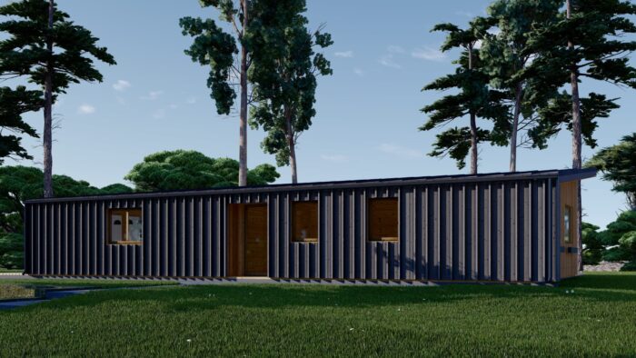 Holzhaus Zürich (66 mm + Holzverschalung), Isoliert 96 m² – Bild 5