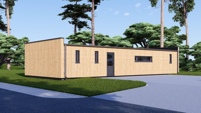 Wohnhaus BERTA 3 (66 mm + Holzverschalung Isoliert), 75 m² – Bild 4