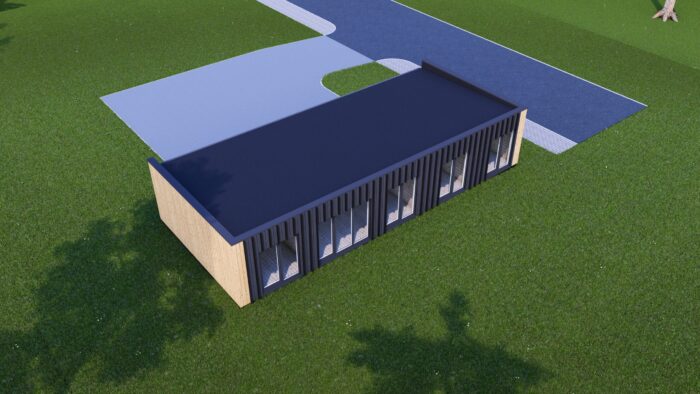 Wohnhaus BERTA 3 (66 mm + Holzverschalung Isoliert), 75 m² – Bild 3
