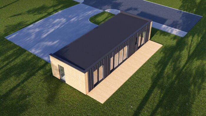 Wohnhaus BERTA 1 (66 mm + Holzverschalung Isoliert), 46 m² – Bild 5