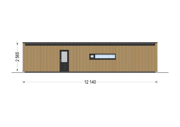 Wohnhaus BERTA 1 (66 mm + Holzverschalung Isoliert), 46 m² – Bild 11