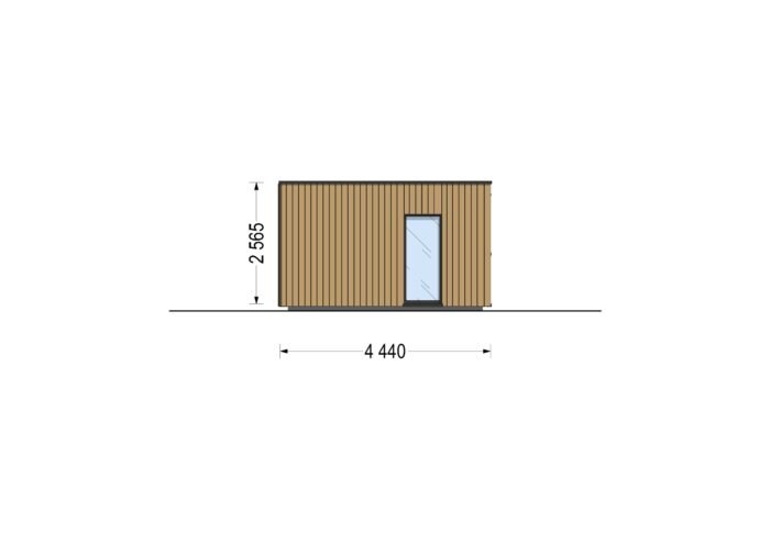 Wohnhaus BERTA 1 (66 mm + Holzverschalung Isoliert), 46 m² – Bild 9