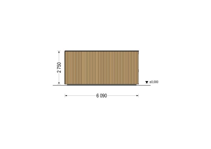 Wohnhaus BERTA 3 (66 mm + Holzverschalung Isoliert), 75 m² – Bild 9