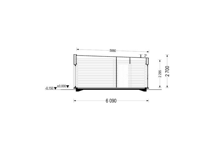 Wohnhaus BERTA 3 (66 mm + Holzverschalung Isoliert), 75 m² – Bild 10