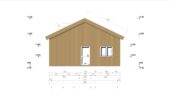 Blockbohlenhaus BERNAU 2 Isoliert, 66 mm + Holzverschalung), 94 m² – Bild 6