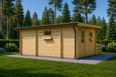 Blockbohlenhaus ARMIN (44+44 mm) · 31 m² · Pultdach · Extra Isoliert – Bild 4