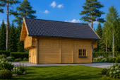 Blockbohlenhaus LISA (66mm) 108m² – Bild 6