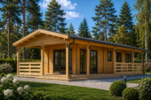 Blockbohlenhaus TRAUNSEE (44+44 mm) · 50 m² · Isoliert – Bild 3