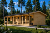 Blockbohlenhaus TRAUNSEE (44+44 mm) · 50 m² · Isoliert – Bild 5