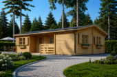 Blockbohlenhaus ULRICH, 70m² – Bild 3