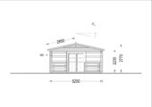 Blockbohlenhaus HANNES (44+44 mm) · 42 m² + 10 m² Terrasse · Extra Isoliert – Bild 8