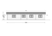 Blockbohlenhaus BOZEN (44+44 mm), 15x6m, 90m² Extra Isoliert – Bild 10