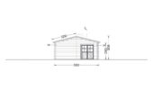 Blockbohlenhaus BOZEN (44+44 mm), 15x6m, 90m² Extra Isoliert – Bild 9