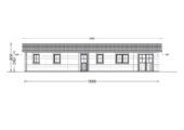 Blockbohlenhaus BOZEN (44+44 mm), 15x6m, 90m² Extra Isoliert – Bild 12