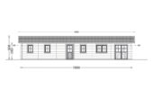 Blockbohlenhaus BOZEN (44+44 mm), 15x6m, 90m² Extra Isoliert – Bild 12