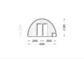 Gartenhaus BRITA 4x10 m, 40 m² 44mm – Bild 9