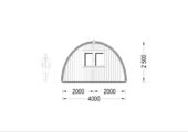 Gartenhaus BRITA 4x10 m, 40 m² 44mm – Bild 11