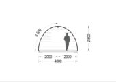 Gartenhaus BRITA 4x10 m, 40 m² 44mm – Bild 7