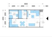 Gartenhaus BRITA 4x8 m, 24 m² 44mm – Bild 7